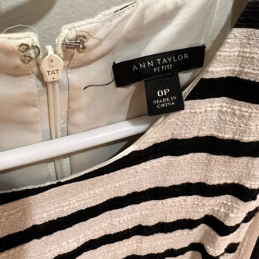 Ann Taylor Striped Petite Dress